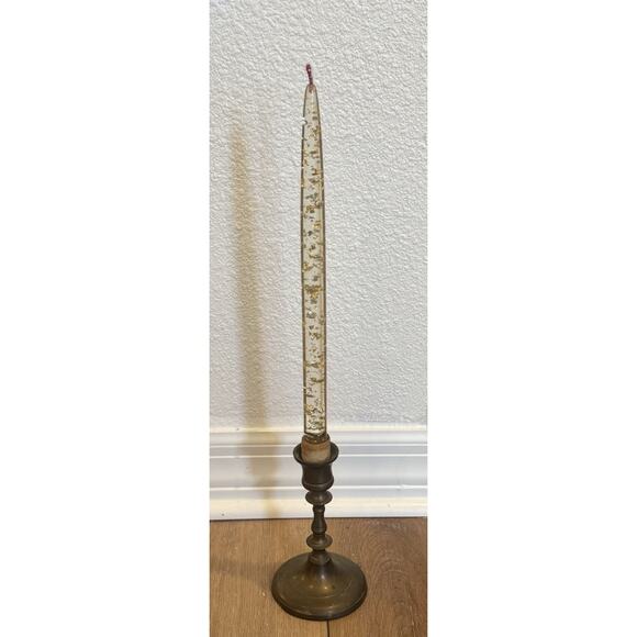 Vintage (5) Lucite 12” MCM Lucite Display Candles Clear With Gold Flecks 1960s - Picture 15 of 16